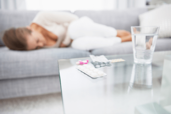 sāpes vēderā, ko izraisa parazītu klātbūtne organismā